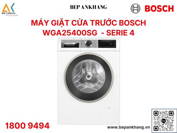 Máy giặt Bosch 10Kg WGA25400SG - Serie 4 - Xuất xứ: Ba Lan 